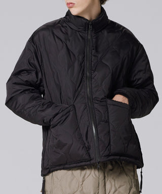 ミリタリー リバーシブル ハイネック ダウンジャケット<TAION-WR102BML-1>