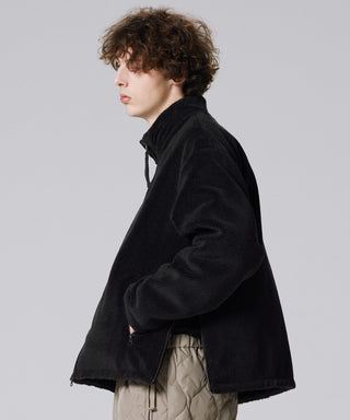 ブラック×ブラック(ボア面)/モデル身長 183cm/着用サイズ L