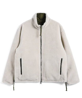 ダークオリーブ×クリーム(ボア面)