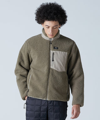 ライトグレー×ベージュ/モデル身長 180cm/着用サイズ L