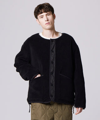 ブラック×ブラック(ボア面)/モデル身長 178cm/着用サイズ L