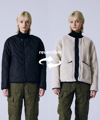 ブラック×クリーム/モデル身長 167cm/着用サイズ M