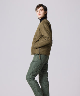 ダークオリーブ×クリーム(ダウン面)/モデル身長 169cm/着用サイズ M