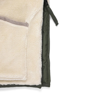 ミリタリー リバーシブル クルーネック ダウンジャケット<TAION-R104BML-1>