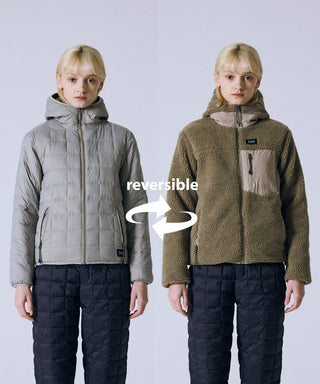 ライトグレー×ベージュ/モデル身長 167cm/着用サイズ XS