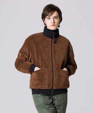 ブラック×モカ(ボア面)/モデル身長 169cm/着用サイズ XS