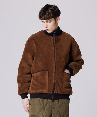 ブラック×モカ(ボア面)/モデル身長 178cm/着用サイズ L