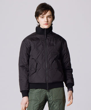 ブラック×モカ(ダウン面)/モデル身長 169cm/着用サイズ XS