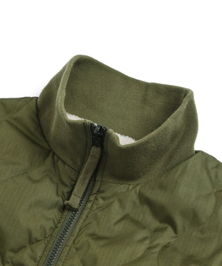 ミリタリー リバーシブル ハイネック ダウンジャケット<TAION-R112ZML-1>