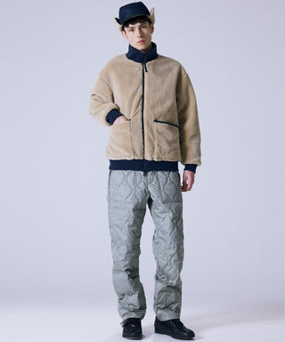 ダークネイビー×ベージュ/モデル身長 178cm/着用サイズ L