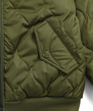 ミリタリー リバーシブル ハイネック ダウンジャケット<TAION-R112ZML-1>