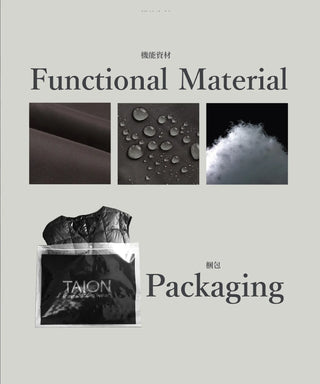 ミリタリー リバーシブル クルーネック ダウンジャケット<TAION-R104BML-1>