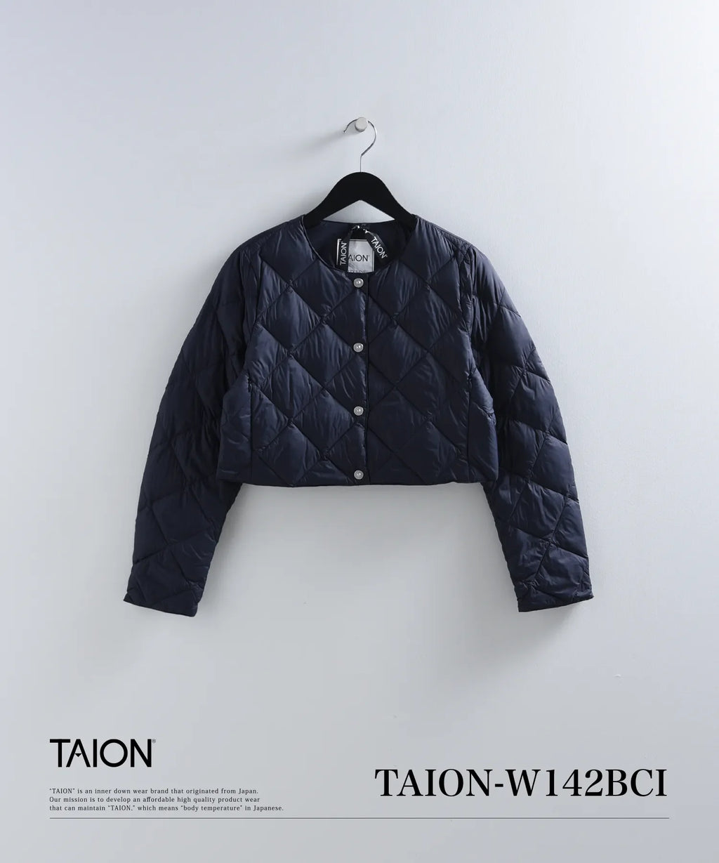 新品タグ付き　TAION（タイオン）シティ クルーネック ダウンボレロ TAION-W142BCI_c9359cce-9b4e-