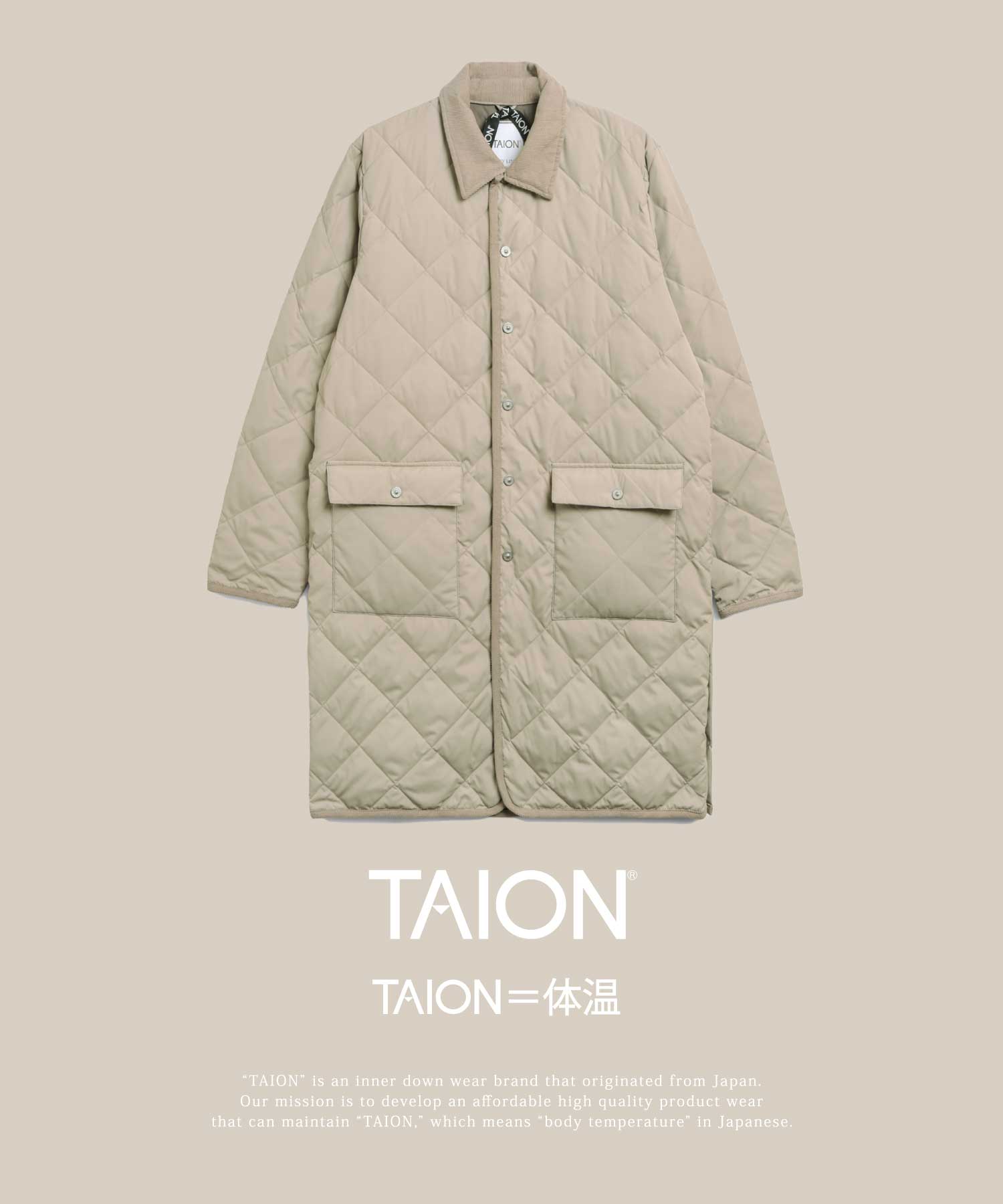 シティ パイピングカラー ロングダウンコート – TAION INNER DOWN WEAR-公式通販サイト