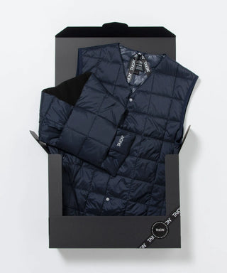 ベーシック ダウンベスト＋ダウンマフラー ギフトセット<GIFT-001-SET>