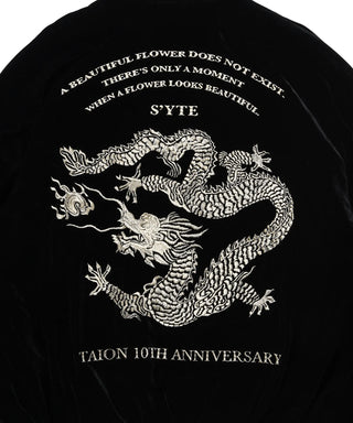 背面には「龍」と「TAION 10TH ANNIVERSARY」刺繍