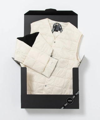 ベーシック ダウンベスト＋ダウンマフラー ギフトセット<GIFT-001-SET>