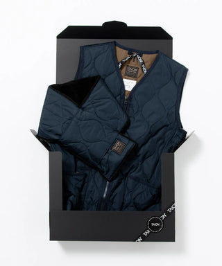 ミリタリー ダウンベスト＋ダウンマフラー ギフトセット<GIFT-001ZML-1-SET>