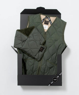 ミリタリー ダウンベスト＋ダウンマフラー ギフトセット<GIFT-001ZML-1-SET>