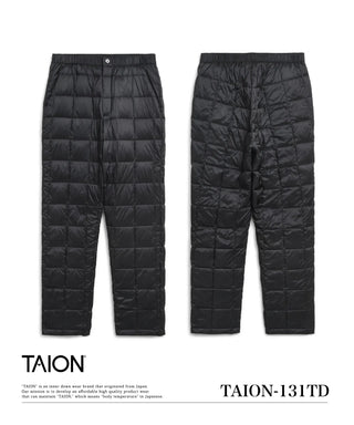 ベーシック テーパード ダウンパンツ<TAION-131TD>
