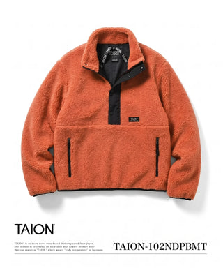 ノンダウン マウンテン ハイネック ボアプルオーバー<TAION-102NDPBMT>