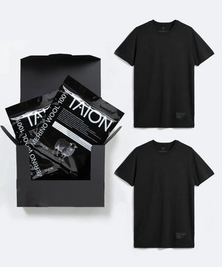 メリノウール アンダーウェア ギフトセット（半袖Tシャツ2枚セット）<TAION-WU02MWMT-SET>