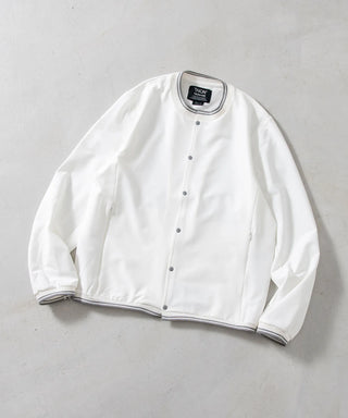 ノンダウン ベーシック クルーネック ジャージ カーディガン <TAION-CS104NDBS>