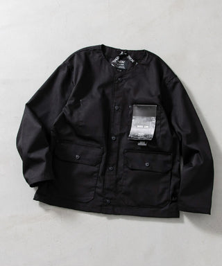 ノンダウン ワーク ボタン カーディガン-コットンダックキャンバス <TAION-104BNDWK-DC>