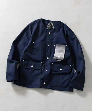 ノンダウン ワーク ボタン カーディガン-コットンダックキャンバス <TAION-104BNDWK-DC>