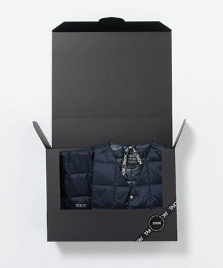 ベーシック ダウンベスト＋ダウンマフラー ギフトセット<GIFT-001-SET>