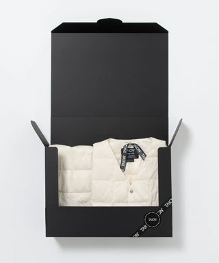 ベーシック ダウンベスト＋ダウンマフラー ギフトセット<GIFT-001-SET>