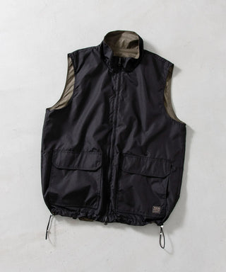 ノンダウン ミリタリー リバーシブル ハイネック ベスト<TAION-R002WZNDML-1>