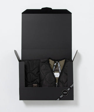 ミリタリー ダウンベスト＋ダウンマフラー ギフトセット<GIFT-001ZML-1-SET>