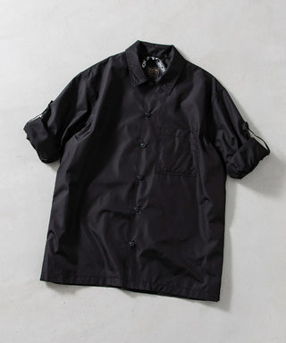 ノンダウン ミリタリー ボタンスリット シャツ<TAION-109SHNDML-4>