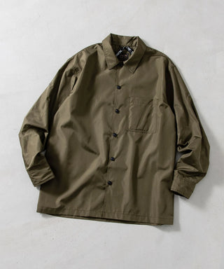 ノンダウン ミリタリー ボタンスリット シャツ<TAION-109SHNDML-4>