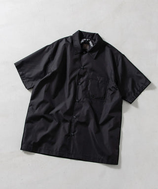 ノンダウン ミリタリー ボタンスリット ハーフスリーブ シャツ <TAION-019SHNDML-4>