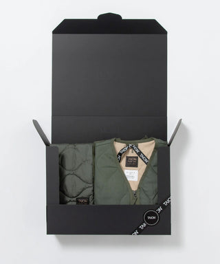 ミリタリー ダウンベスト＋ダウンマフラー ギフトセット<GIFT-001ZML-1-SET>