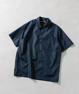 ノンダウン ミリタリー ボタンスリット ハーフスリーブ シャツ <TAION-019SHNDML-4>