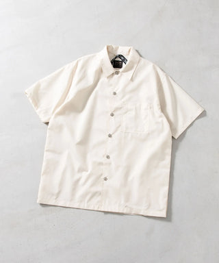 ノンダウン ミリタリー ボタンスリット ハーフスリーブ シャツ <TAION-019SHNDML-4>