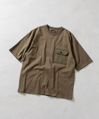 ノンダウン ミリタリー フラップポケット Tシャツ <TAION-TS01PKML-1>