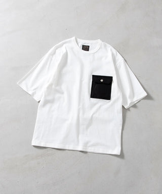 ノンダウン ミリタリー フラップポケット Tシャツ <TAION-TS01PKML-1>
