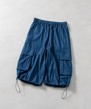 ノンダウン ミリタリー ワイド カーゴショーツ <TAION-032NDKLML-1>