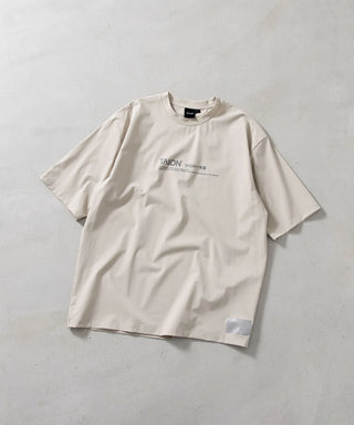 ファンクションT UV 接触冷感 抗菌 速乾 ストレッチ ロゴ Tシャツ-リラックスルーズ <TAION-TS01BS-OS-PR02>