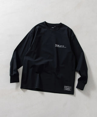 ファンクションT UV 接触冷感 抗菌 速乾 ストレッチ ロングスリーブ ロゴ Tシャツ-レギュラー <TAION-TS11BS-PR01>