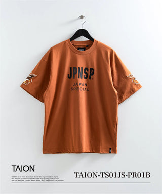 ノンダウン ジャパンスペシャル アーム刺繍 Tシャツ <TAION-TS01JS-PR01B>