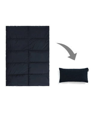 ネイビー-ボアクッション