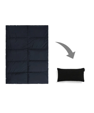 ネイビー-ブラックボアクッション