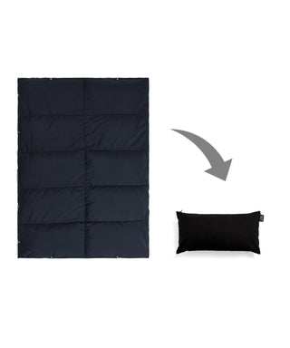 ネイビー-ブラックキャンバスクッション