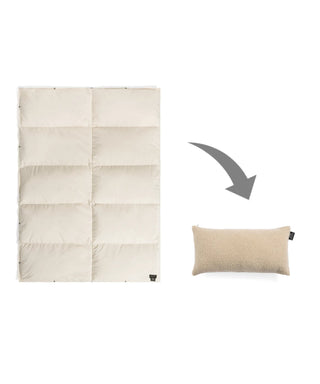 オフホワイト-クリームボアクッション