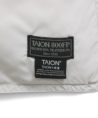 <ルームダウン> ダウン掛け布団 クッションカバー付き（セミダブルサイズ〜ダブルサイズ向け）<TAION-H210W145-DIC>